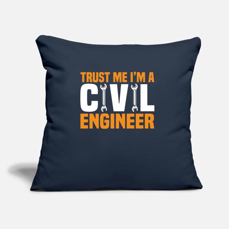 Civil Engineer Bridge Construction Statics Structural Engineer Sofa pillowcase 17,3'' x 17,3'' (45 x 45 cm)