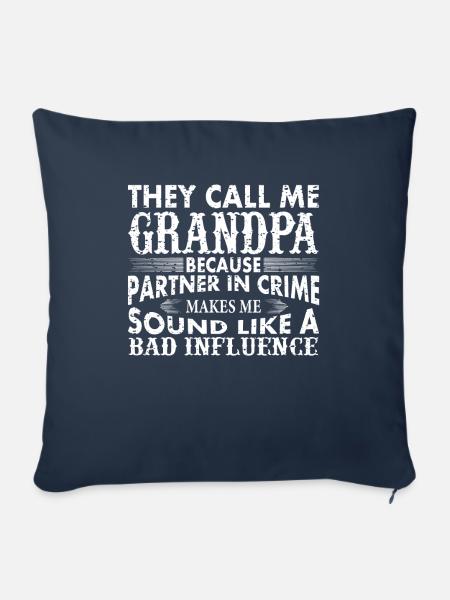 Opa der schlechte Einfluss - Sofakissenbezug 45 x 45 cm - Navy