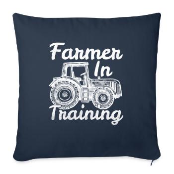 Farmer Tractor Agriculture Farmer Tractor Farm - Sofa pillowcase 17,3'' x 17,3'' (45 x 45 cm) - navy - Front