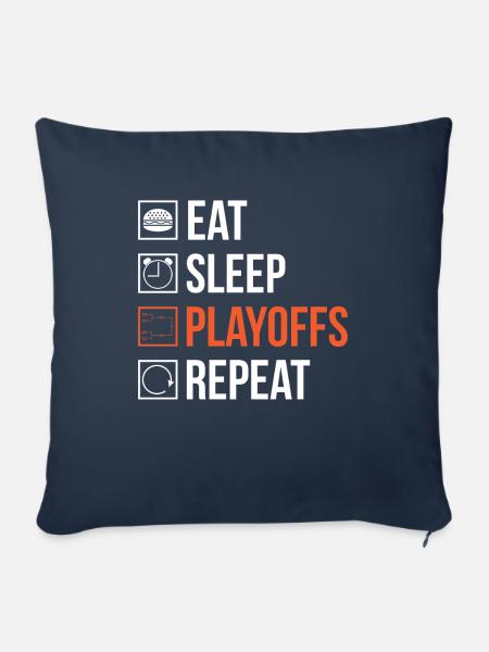 Eishockeyspieler Playoffs - Sofakissenbezug 45 x 45 cm - Navy