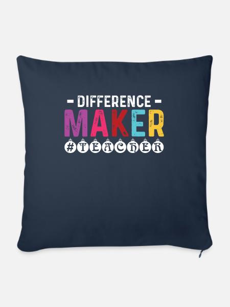 Lehrer bester Lehrer Geschenk - Sofakissenbezug 45 x 45 cm - Navy