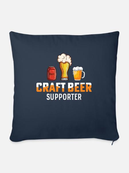 Bierbrauer Bierbrauen Bier Geschenk - Sofakissenbezug 45 x 45 cm - Navy