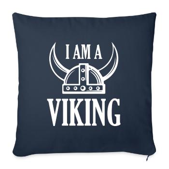 I Am A Viking - Sofa pillowcase 17,3'' x 17,3'' (45 x 45 cm) - navy - Front