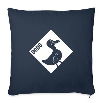 Dodo Bird saying - Sofa pillowcase 17,3'' x 17,3'' (45 x 45 cm) - navy - Front