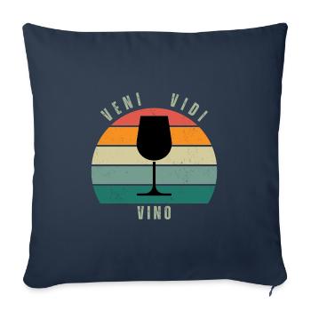 Veni Vidi Vino RS - Sofakissenbezug 45 x 45 cm - Navy - Vorne