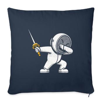 Dubbing Fechter Fechter Degen Degen Fechter Athlet - Sofakissenbezug 45 x 45 cm - Navy - Vorne