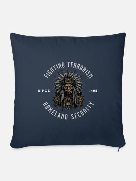 Native American - Sofakissenbezug 45 x 45 cm - Navy