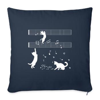 Cat Graphic Cat Owner Cat Trainer Cat Lover Animal - Sofakissenbezug 45 x 45 cm - Navy - Vorne