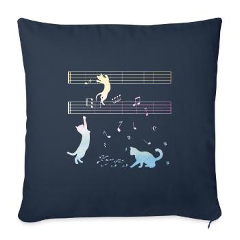Cat Graphic Cat Owner Cat Trainer Cat Lover Animal - Sofakissenbezug 45 x 45 cm - Navy - Vorne