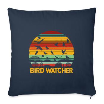 Vogelbeobachter Vögel Vogelbeobachtung Vogelbeobachter Vogelbeobachter - Sofakissenbezug 45 x 45 cm - Navy - Vorne