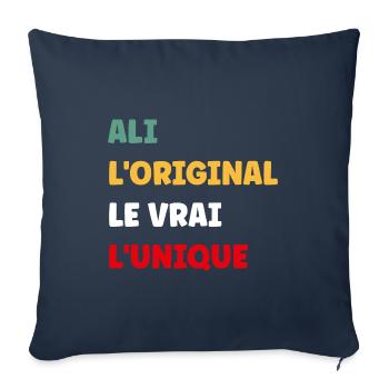 L'original le vrai l'unique ali - Housse de coussin décorative 45 x 45 cm - bleu marine - Devant