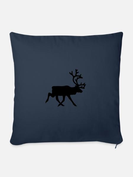 Rentier - Sofakissenbezug 45 x 45 cm - Navy
