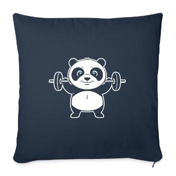 musculation - Housse de coussin décorative 45 x 45 cm - bleu marine - Devant
