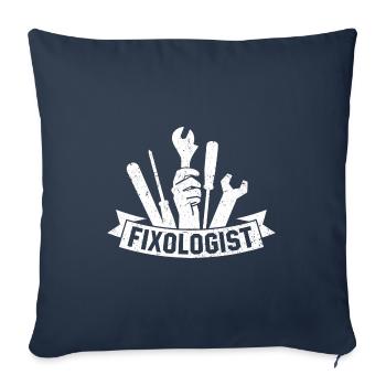 Fixologist Car Lover Auto Mechanic Vehicle Technic - Sofa pillowcase 17,3'' x 17,3'' (45 x 45 cm) - navy - Front