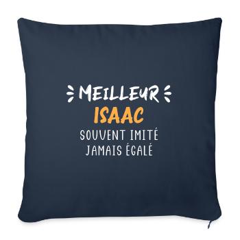 Souvent imité jamais égalé meilleur isaac - Housse de coussin décorative 45 x 45 cm - bleu marine - Devant