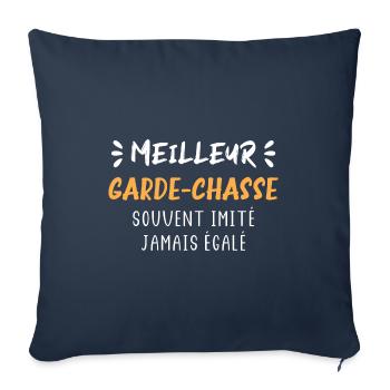 Souvent imité jamais égalé meilleur Garde chasse - Housse de coussin décorative 45 x 45 cm - bleu marine - Devant