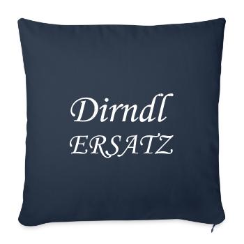 Dirndl ERSATZ - Sofakissenbezug 45 x 45 cm - Navy - Vorne