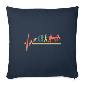 Ping-pong Evolution Ping-pong ping-pong - Housse de coussin décorative 45 x 45 cm - bleu marine - Devant
