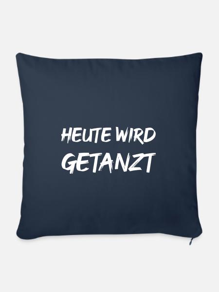 heute wird getanzt - Sofakissenbezug 45 x 45 cm - Navy