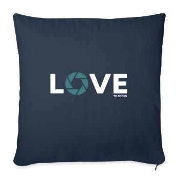 Photographer Photograph Focus Lens - Sofa pillowcase 17,3'' x 17,3'' (45 x 45 cm) - navy - Front