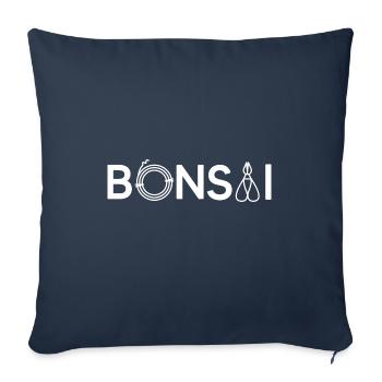 BONSAI Yamadori Bonsai Master Bonsai Scissors - Sofa pillowcase 17,3'' x 17,3'' (45 x 45 cm) - navy - Front