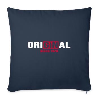 1978 Birthday anniversary Original Gin - Sofa pillowcase 17,3'' x 17,3'' (45 x 45 cm) - navy - Front