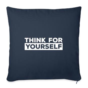 Atheism Proverbs | Atheists Atheist Gift Idea - Sofa pillowcase 17,3'' x 17,3'' (45 x 45 cm) - navy - Front