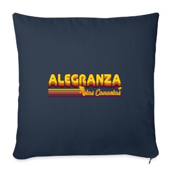 Alegranza Canaries Island Design - Housse de coussin décorative 45 x 45 cm - bleu marine - Devant