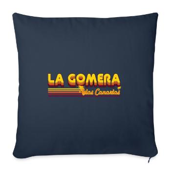 Alegranza Canaries Island Design - Housse de coussin décorative 45 x 45 cm - bleu marine - Devant