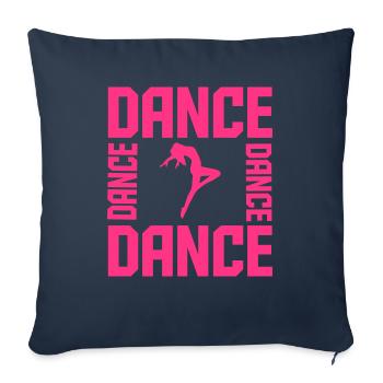 Dance - Housse de coussin décorative 45 x 45 cm - bleu marine - Devant
