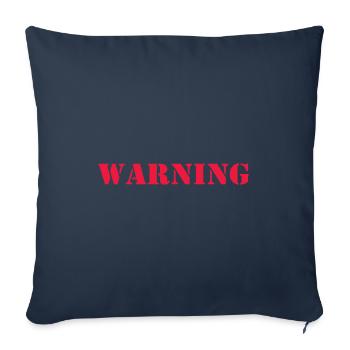 Conception de la tenue d’avertissement - Housse de coussin décorative 45 x 45 cm - bleu marine - Devant
