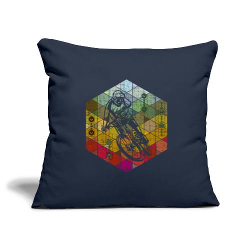 downhill racer hexagon - Sofa pillowcase 17,3'' x 17,3'' (45 x 45 cm)