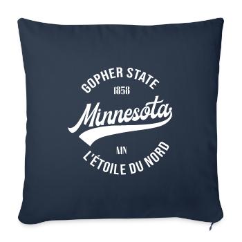 Minnesota - Sofakissenbezug 45 x 45 cm - Navy - Vorne