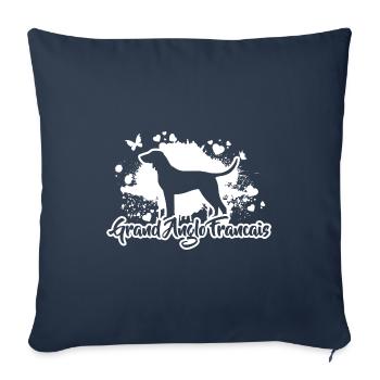GRAND ANGLO FRANCAIS Dogs Hunting Dogs Wilsigns - Sofa pillowcase 17,3'' x 17,3'' (45 x 45 cm) - navy - Front