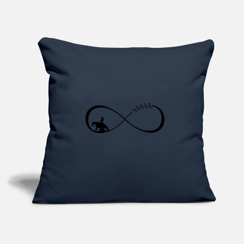 Infinity Loop, Endlosschleife, Sliding Sofakissenbezug 45 x 45 cm