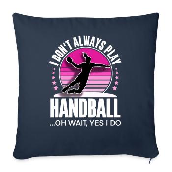 Handball handball player - Sofa pillowcase 17,3'' x 17,3'' (45 x 45 cm) - navy - Front
