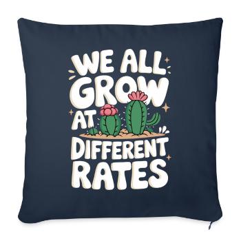 Cactus Cactus Plante du désert - Housse de coussin décorative 45 x 45 cm - bleu marine - Devant