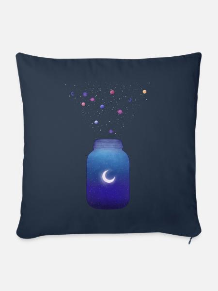Space Jar - Sofakissenbezug 45 x 45 cm - Navy