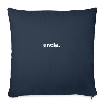 Geschenk Weihnachten Stil uncle - Sofakissenbezug 45 x 45 cm - Navy - Vorne