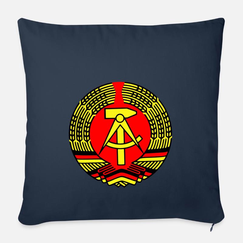 DDR - Sofakissenbezug 45 x 45 cm - Navy
