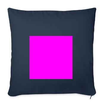Quadrat pink - Sofakissenbezug 45 x 45 cm - Navy - Vorne