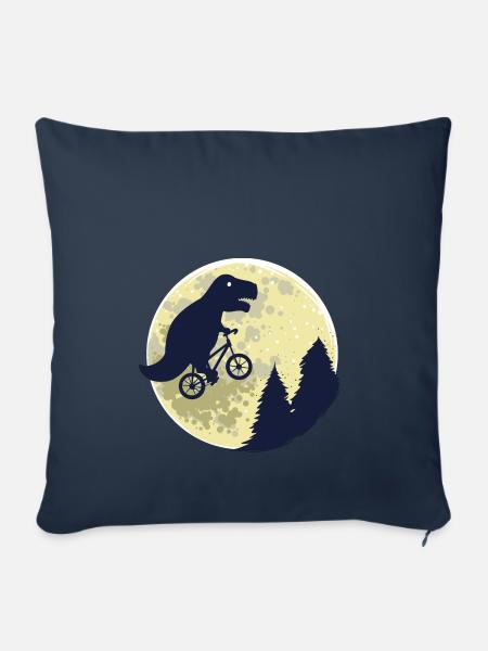 Dinosaurier Mond lustig T-Rex Geschenk Geburt - Sofakissenbezug 45 x 45 cm - Navy