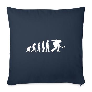 Sport Evolution Bocce - Housse de coussin décorative 45 x 45 cm - bleu marine - Devant