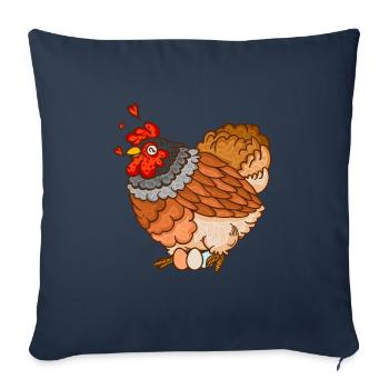 Chicken Breed Chicken Green Layer Eggs Chicken Breeder - Sofa pillowcase 17,3'' x 17,3'' (45 x 45 cm) - navy - Front