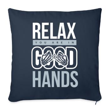 Physiotherapie - Sofakissenbezug 45 x 45 cm - Navy - Vorne