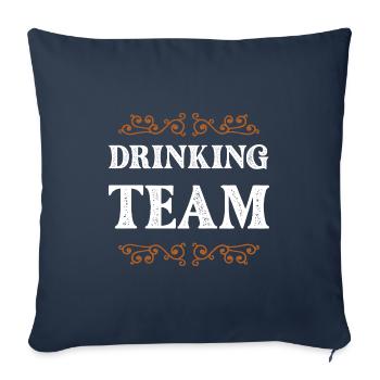 Drinking Crew - Sofa pillowcase 17,3'' x 17,3'' (45 x 45 cm) - navy - Front