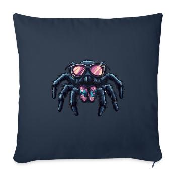 Tarantula Comic Funny Summer - Sofa pillowcase 17,3'' x 17,3'' (45 x 45 cm) - navy - Front