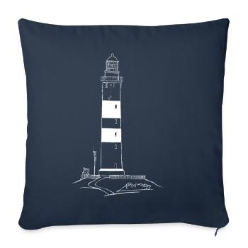 Leuchtturm von Amrum - Sofakissenbezug 45 x 45 cm - Navy - Vorne