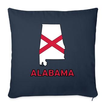 Alabama - Sofa pillowcase 17,3'' x 17,3'' (45 x 45 cm) - navy - Front