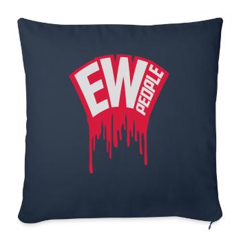 ew people citation drôle - Housse de coussin décorative 45 x 45 cm - bleu marine - Devant